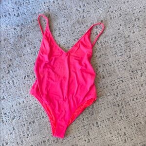 Topshop Pink One Piece Swimsuit